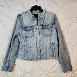 Banana republic Denim Jean  Hawhew Hem And CollarJacket